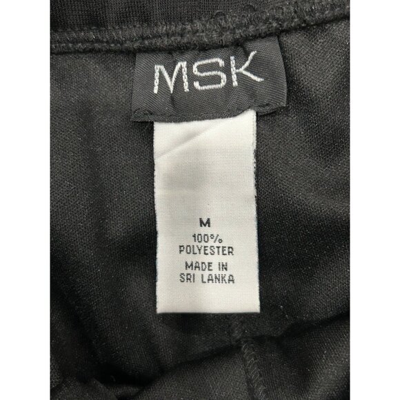 MSK Womens Black Wide Leg Wrap Tie Palazzo Pants Sz M - Picture 6 of 9